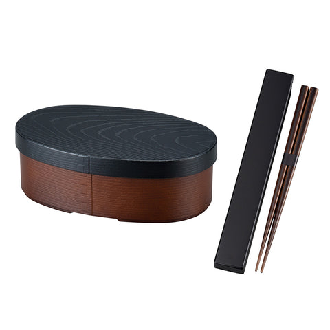 Bento box + chopsticks (black)
