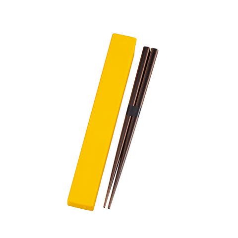 Bento box + chopsticks (yellow)