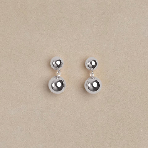 Earrings - Double Boule Drop