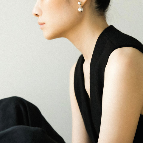 Earrings - Double Boule Drop