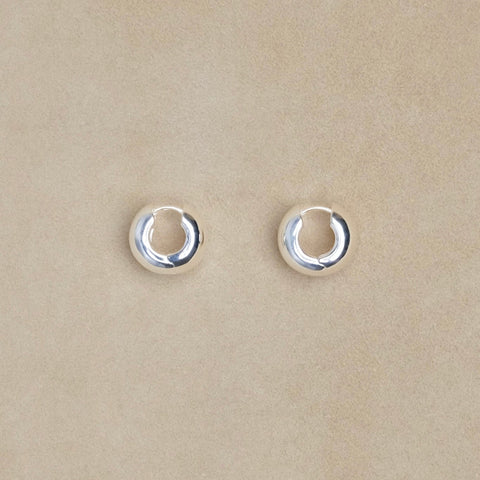 Earrings - Chunky Cigar Band Hoops