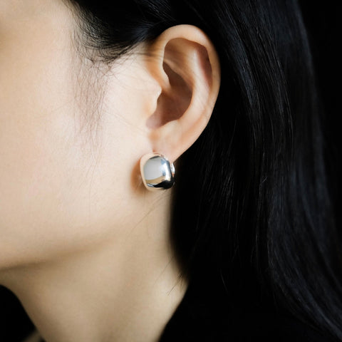 Earrings - Chunky Cigar Band Hoops