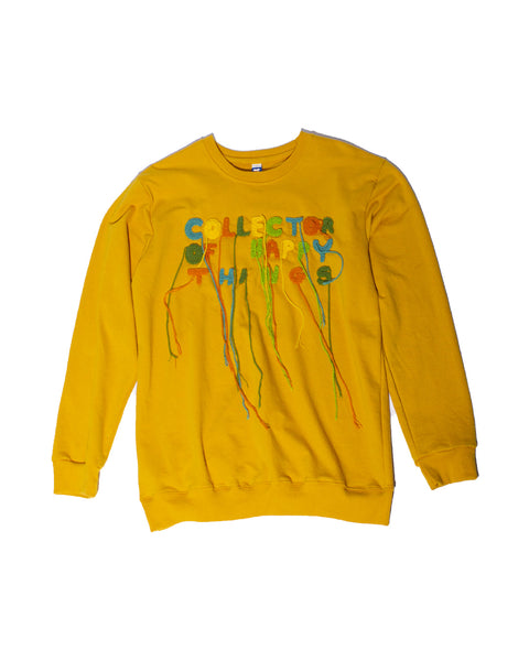 Crochet Collector Jumper - mango yellow