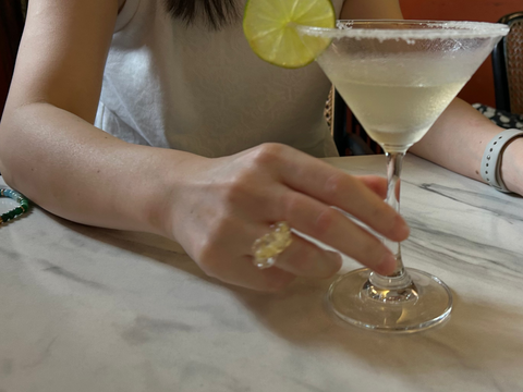 Christmas Ribbon Rings: Yellow