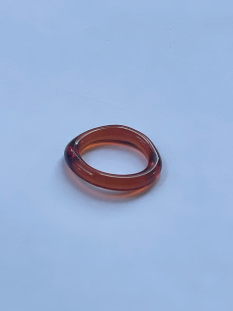 Hoso Ring: Amber Brown
