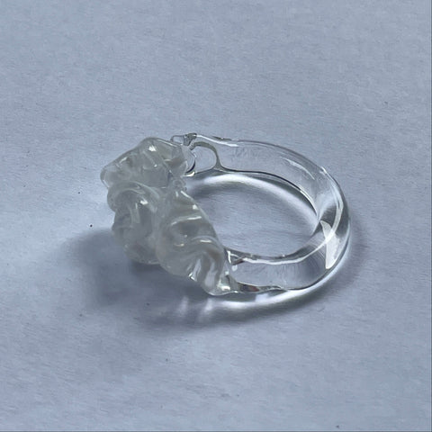 Christmas Ribbon Rings: White