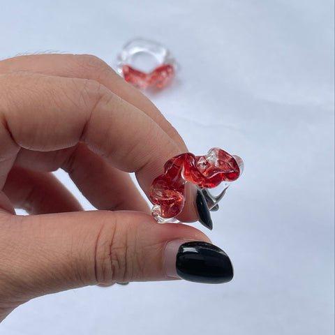 Christmas Ribbon Rings: Red