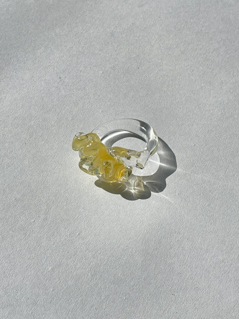Christmas Ribbon Rings: Yellow
