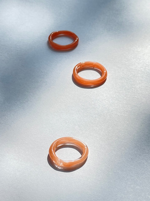 Hoso Ring: Salmon Pink