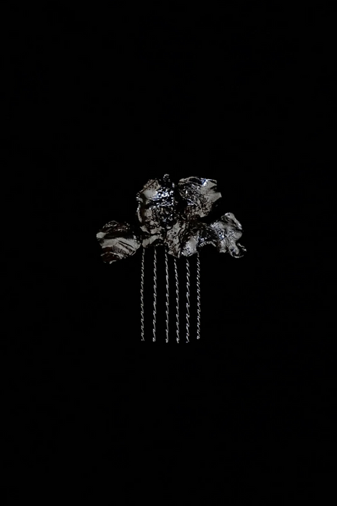 Hair Comb: Merekah Sirkam Silver