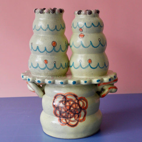 Canary Creeper Candle Holder (blue)