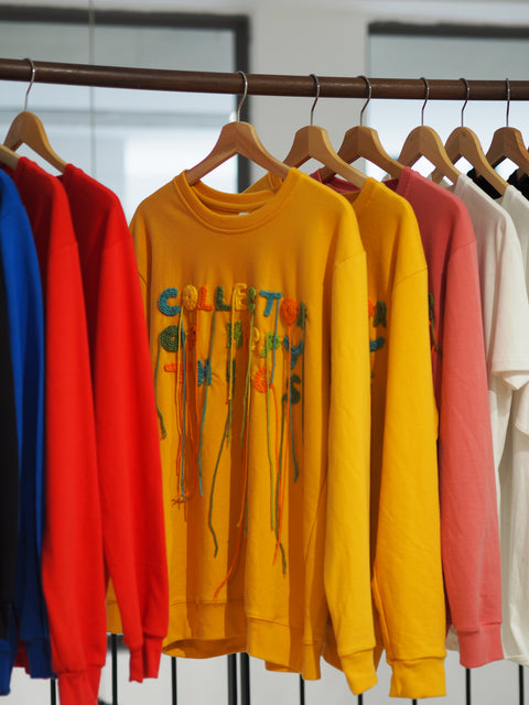 Crochet Collector Jumper - mango yellow