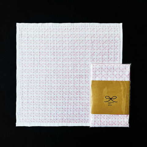 Sashiko hand-stitched tea towels
