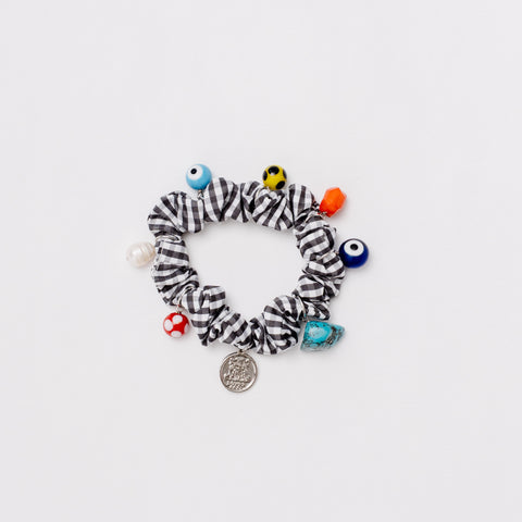 Scrunchies with colorful beads
