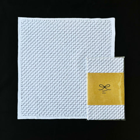 Sashiko hand-stitched tea towels