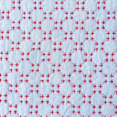 Sashiko hand-stitched tea towels