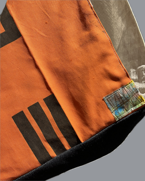 Azuma bold 1. orange, indigo, clear number (long arm)