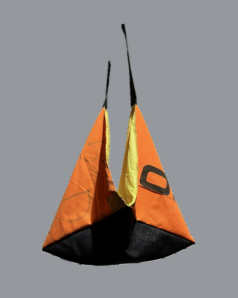 Azuma bold 2. orange, indigo (long arm)