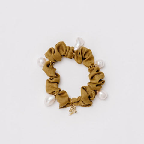Scrunchies with fresh water pearls