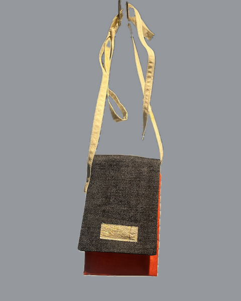 Mini Reborn (selveged denim on red)