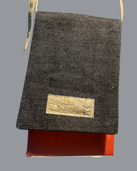 Mini Reborn (selveged denim on red)