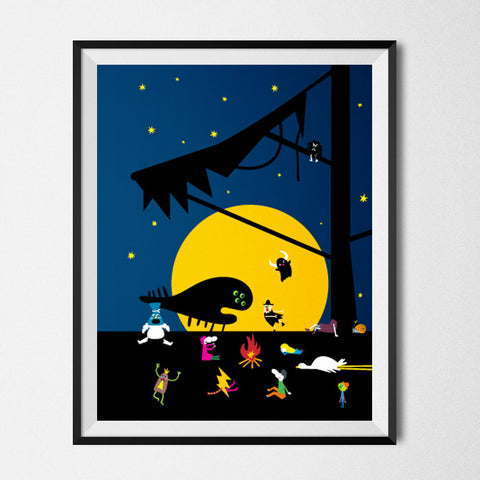 Poikatytto and the Long Legged Bird