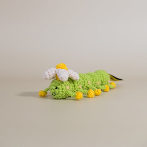 Caterpillar crochet toy