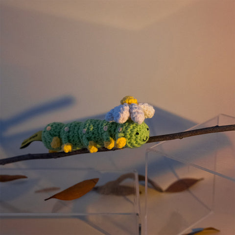 Caterpillar crochet toy