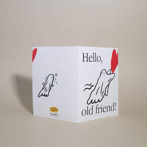 Card "Hello, old friend!"