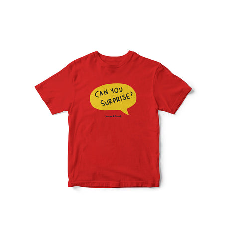 Junior T-shirt "Can you surprise?" (Red)