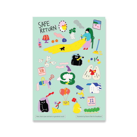 Stickers "Safe return"