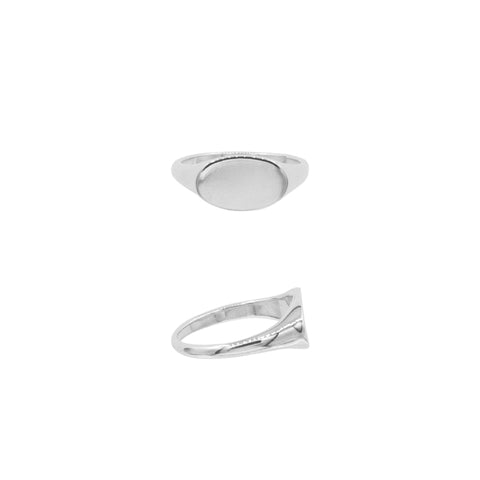 Custom signet ring - silver with engraving
