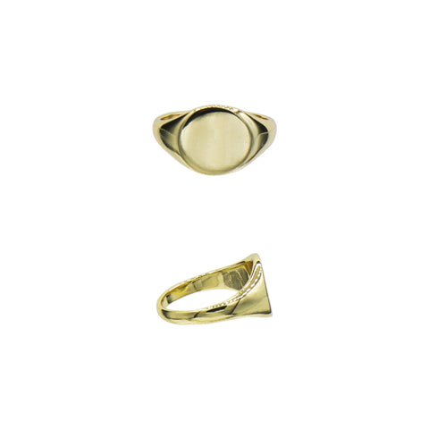 Custom signet ring - gold with engraving