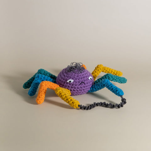Spider crochet toy