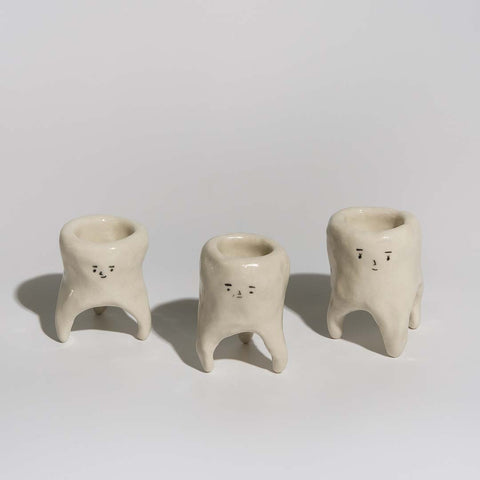Milk tooth ceramic vessel