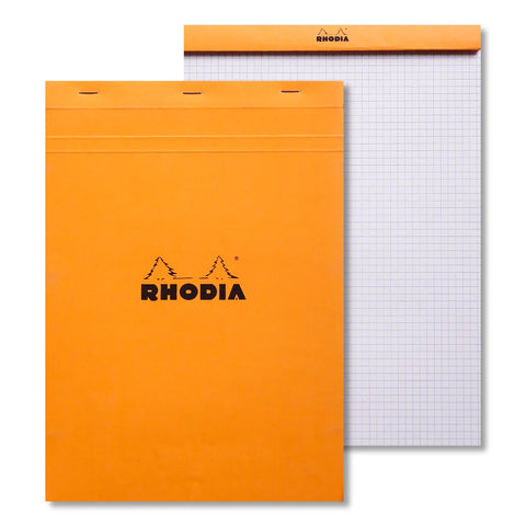 RHODIA Basics Head Stapled Pad Orange No 18.