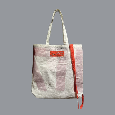 Sailing tote bag - reversed red