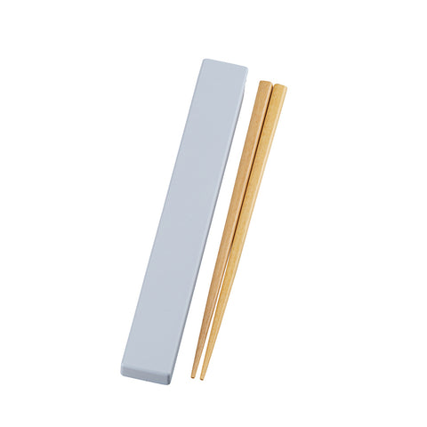 Bento box + chopsticks (light blue)