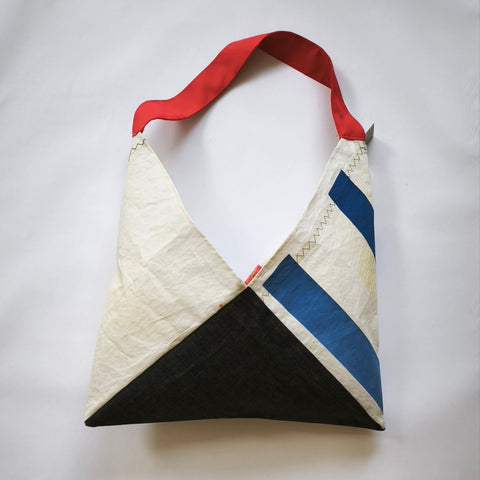 Azuma [bold] No.11 - long red strap / denim base