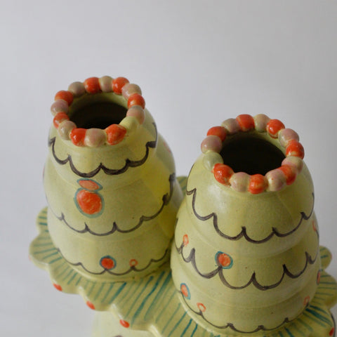 Canary Creeper Candle Holder (brown)