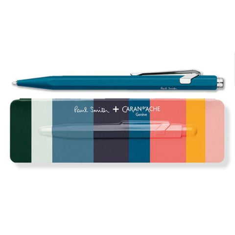 CARAN D'ACHE 849 Ball Pen x Paul Smith Limited Edition Peacock Blue