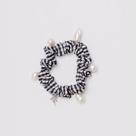Scrunchies with fresh water pearls