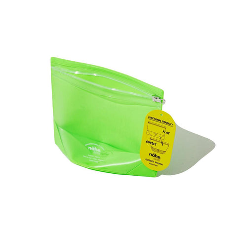 Nahe gusset pouch (neon green)