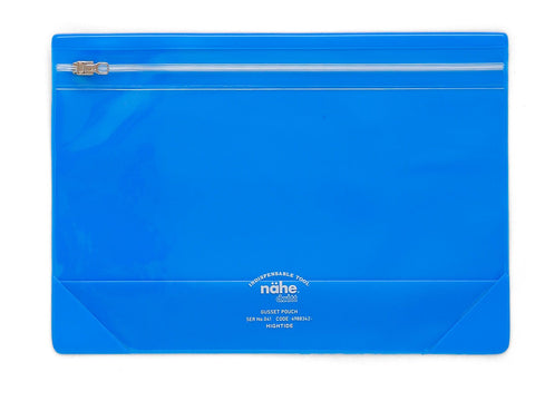 Gusset pouch (neon blue)