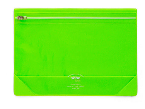 Nahe gusset pouch (neon green)