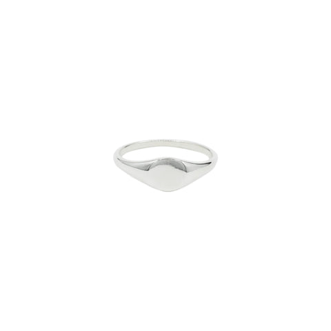 Custom signet ring - silver with engraving