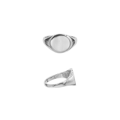 Custom Signet Rings (Silver) Engrave + 1 Gem